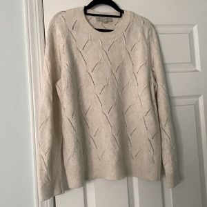 loft cream sweater